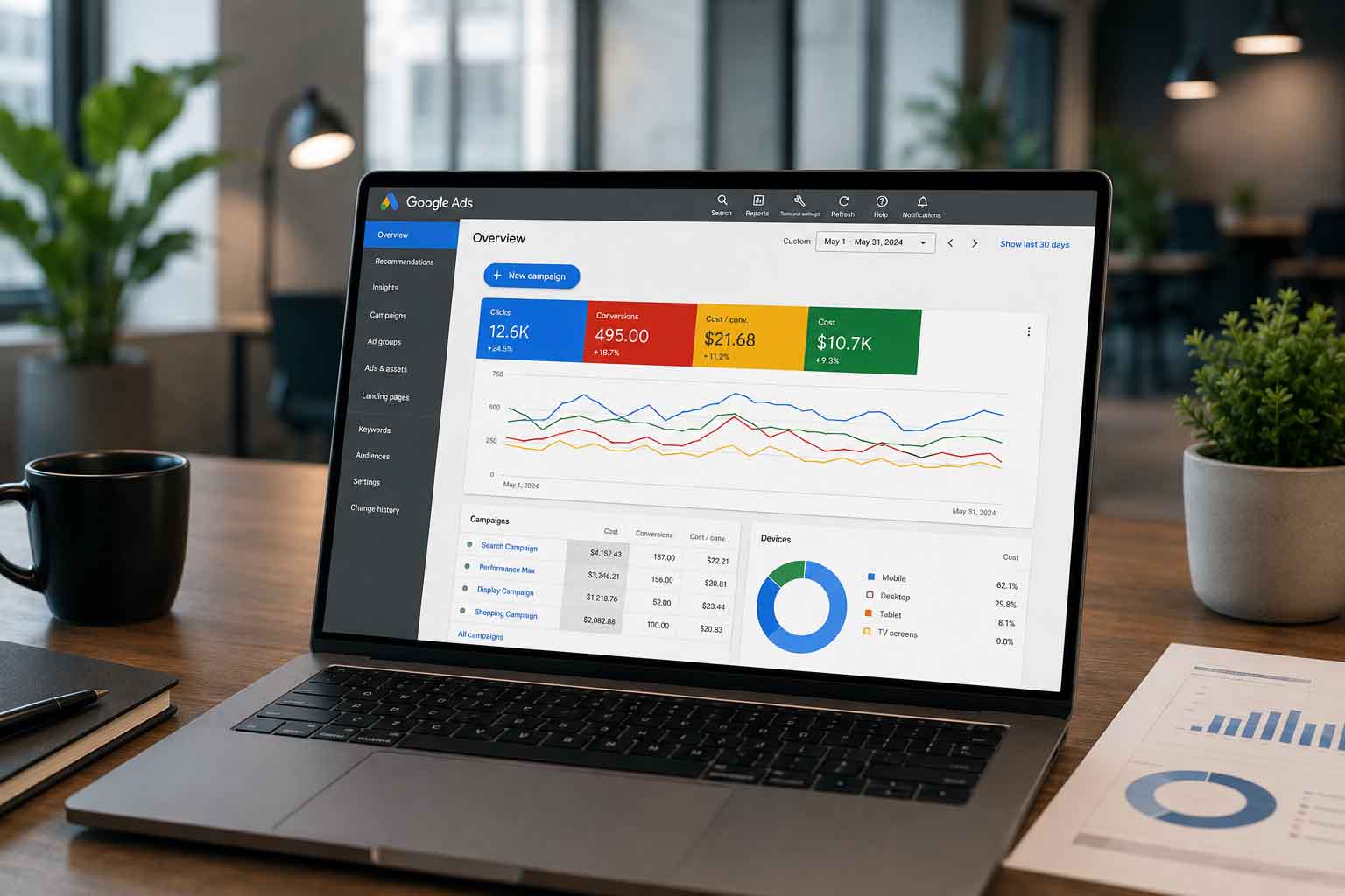 Google Ads keresési kampány és online érdeklődőszerzés