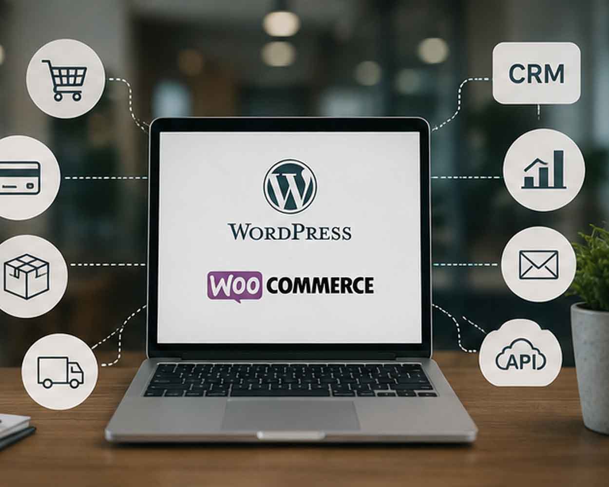WordPress WooCommerce CRM fizetés és üzleti rendszer integráció