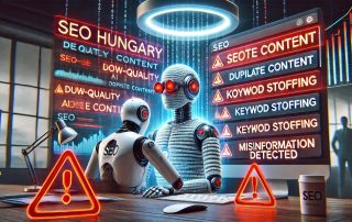 AI-generált tartalom 2025-ben és SEO: Még mindig működik, vagy már büntet a Google?