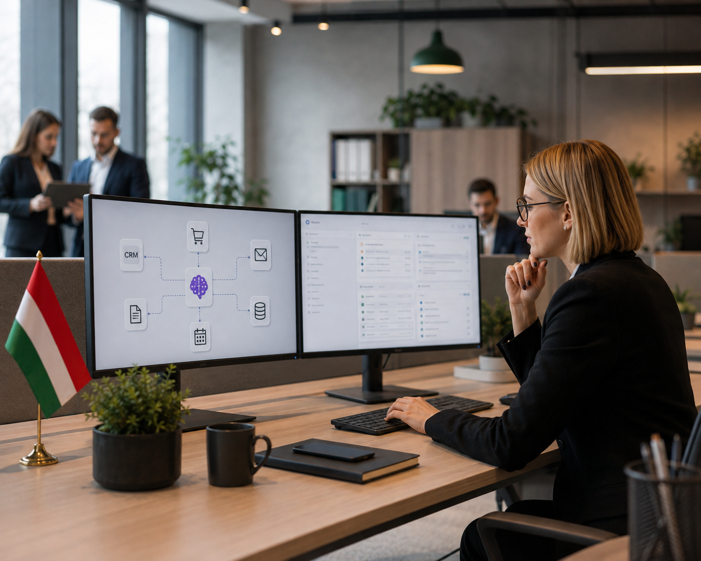 AI agent integráció CRM weboldal adatbázis és üzleti rendszerek között